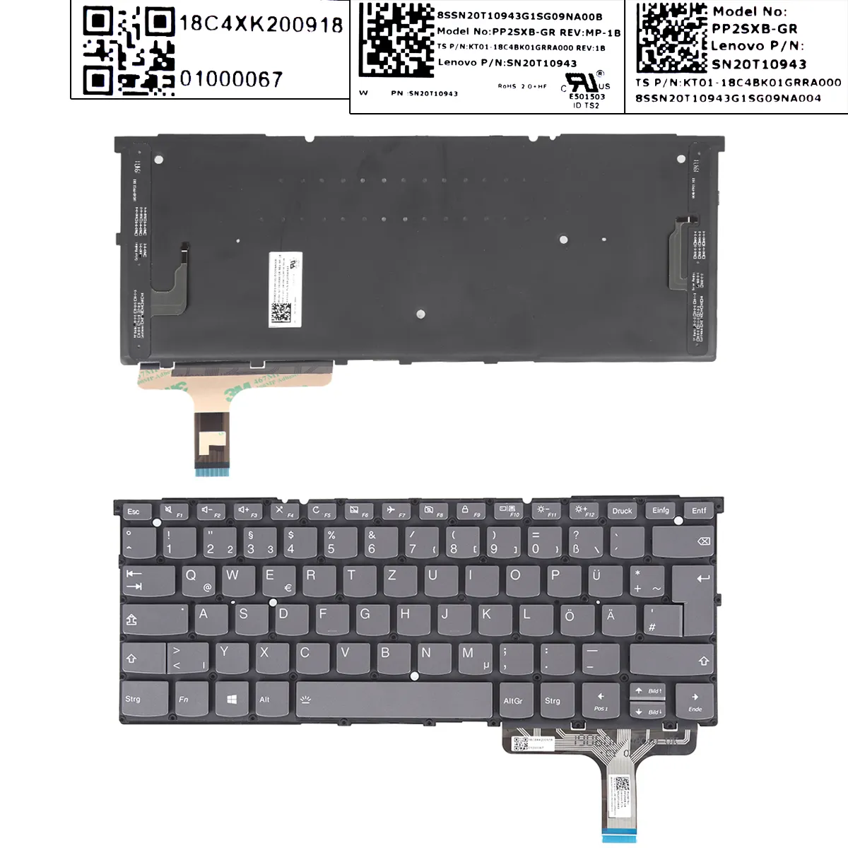 Picture of LENOVO Yoga S940-14IIL S940-14IWL BLACK(Backlit,WIN8)